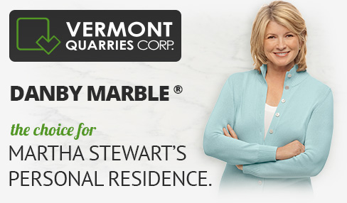 Danby Marble. The choice for Martha Stewart's Personal Residence.